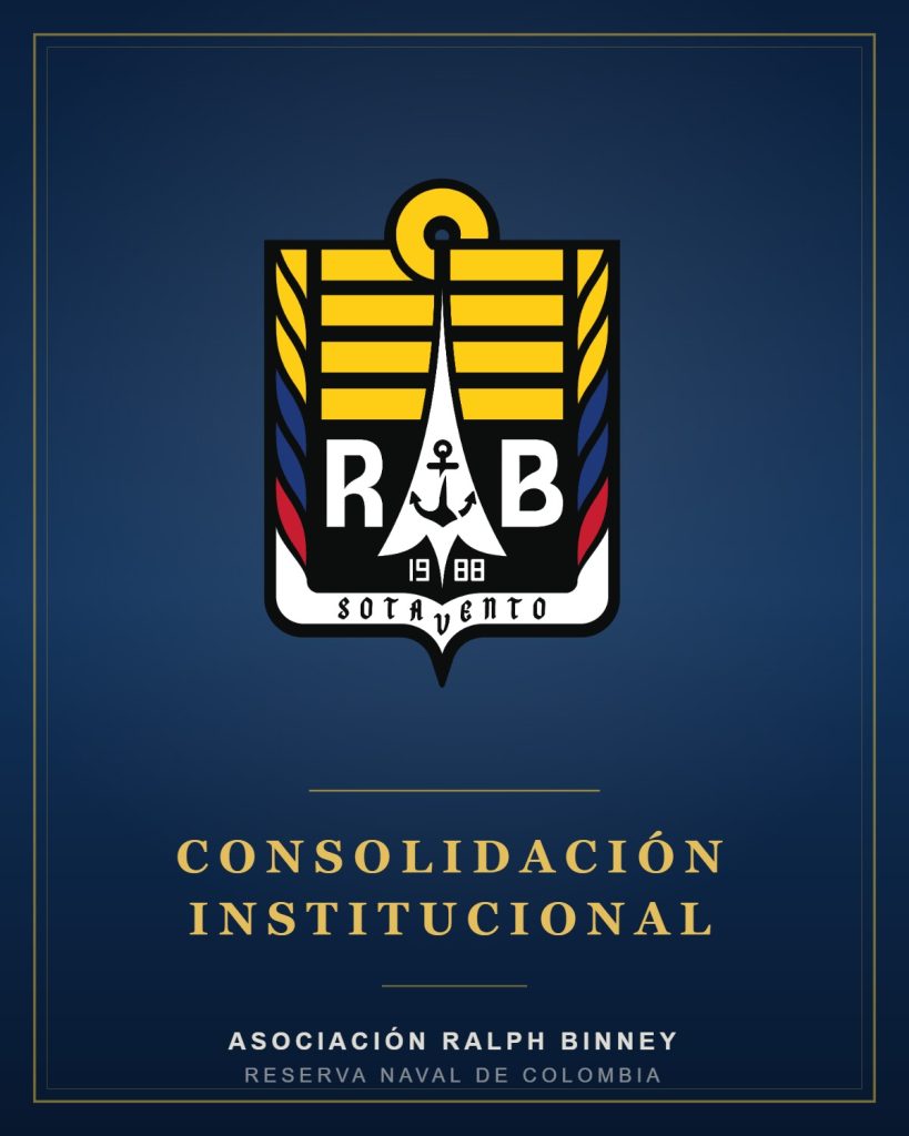 Historia Asociación Ralph Binney: escudo institucional de la Asociación y su etapa de consolidación